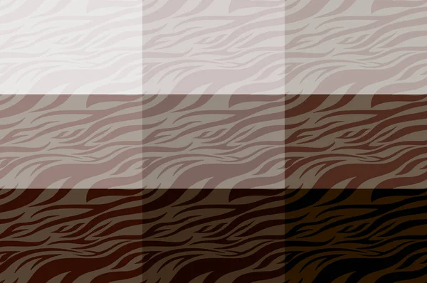 Brauner Zebraaufdruck. Streifen, Tierhaut, Tigerstreifen, abstraktes Muster, Linienhintergrund. Schwarz-weiße Vektor monochromen Nähten Textur. Folge 10 Abbildung — Stockfoto