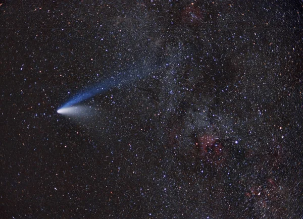 Nebulosa Cielo Verano Por Noche — Foto de Stock