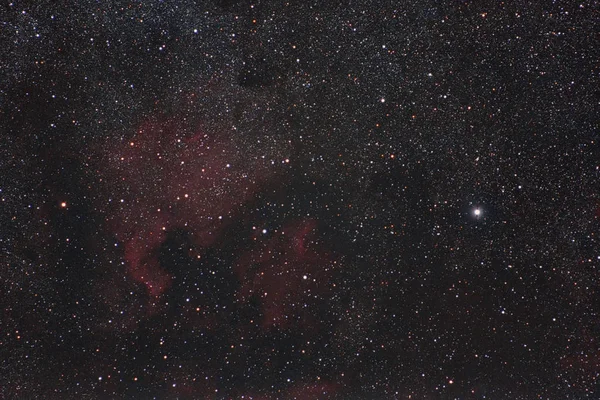 Nebulosa Céu Verão Noite — Fotografia de Stock