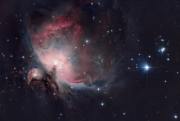 Nebulosa Nel Cielo Estivo Notte — Foto Stock