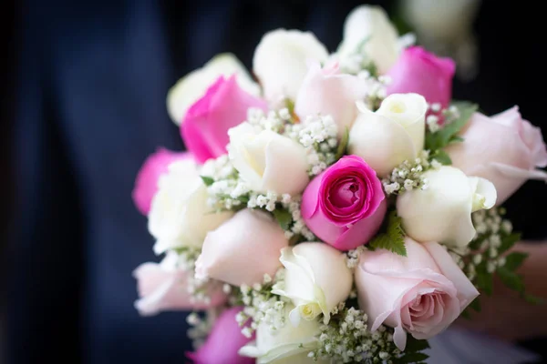 Bröllop Blommor Brudbukett Närbild — Stockfoto