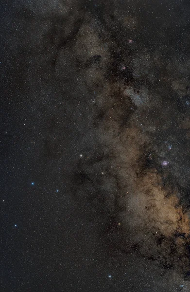 夜空中星空的景象 满天星斗的背景 — 图库照片