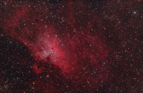 Abstrakter Hintergrund Mit Fernen Galaxien Mit Hellen Sternen — Stockfoto