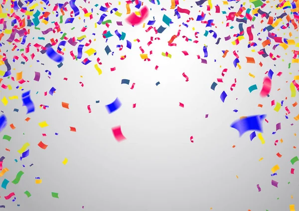 Rubans Colorés Pour Les Célébrations Fond Fête Avec Multicolore — Image vectorielle