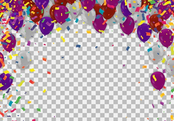 Ballons Carte Avec Utilisation Pour Présenter Étiquette Section Rabais Vente — Image vectorielle