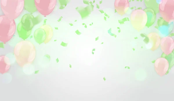 气球色彩艳丽背景 — 图库矢量图片
