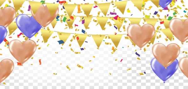 Abstracte Achtergrond Met Veel Vallende Kleurrijke Kleine Confetti Stukjes Feestelijke — Stockvector