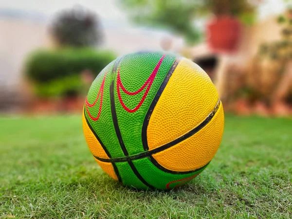 Jaipur Hindistan Circa 2020 Basketbol Sahasında Bir Basketbol Resmi — Stok fotoğraf