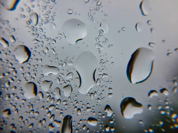 Капли Воды Стакане — стоковое фото