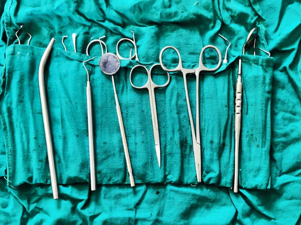 Jaipur, India 3 March 2024: Picture of instruments used by a surgeon in operation theatre