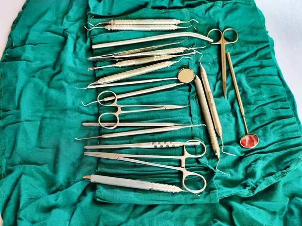 Jaipur, India 3 March 2024: Picture of instruments used by a surgeon in operation theatre