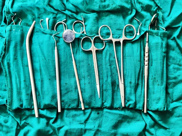 Jaipur, India 3 March 2024: Picture of instruments used by a surgeon in operation theatre