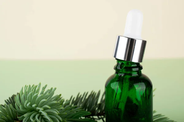 Flasche Mit Hyaluronsäure Schönheit Gesichtspflege Kosmetik Für Die Körperpflege — Stockfoto