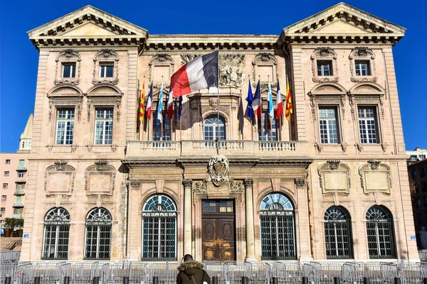 Marsella Francia Enero 2019 Antiguo Ayuntamiento Marsella Terraplén Ciudad — Foto de Stock