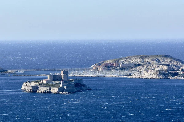 Marseille Francie Ledna 2019 Hrad Chateau Ostrově Marseille Známý Díky — Stock fotografie