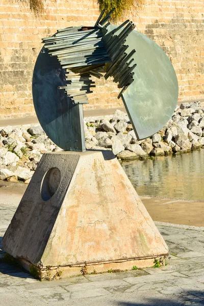 Пальма Майорка Испания Января 2019 Года Скульптура Энрике Бройли Морском — стоковое фото