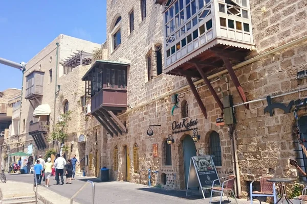 Jaffa Israel Mai 2015 Uhrturm Der Yefet Straße Der Altstadt — Stockfoto