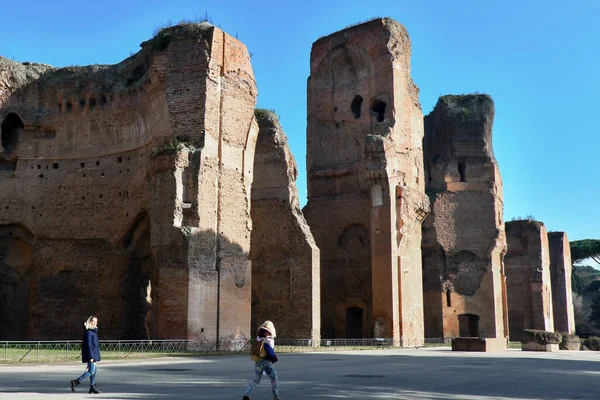 โรม ตาล มกราคม 2019 Terme Caracalla Baths Caracalla — ภาพถ่ายสต็อก