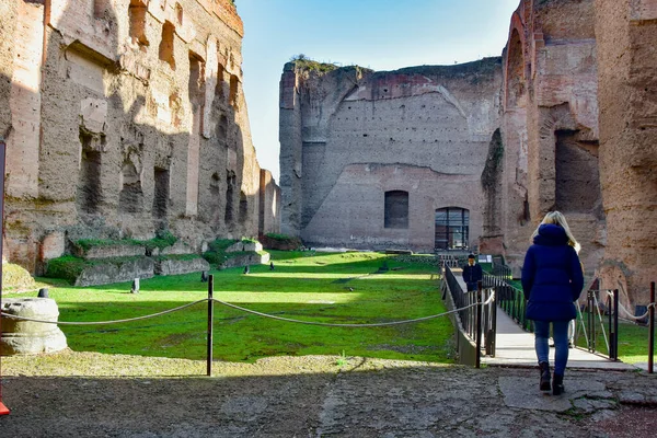 Roma Itália Janeiro 2019 Terme Caracalla Banhos Caracalla — Fotografia de Stock