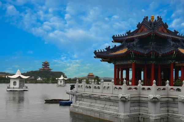 Cidade Hengdian Filme Televisão Panorama Pequim Cidade Proibida Província Zhejiang — Fotografia de Stock