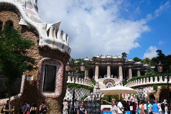 Barcelona Spanien August 2015 Park Güell Barcelona — Stockfoto