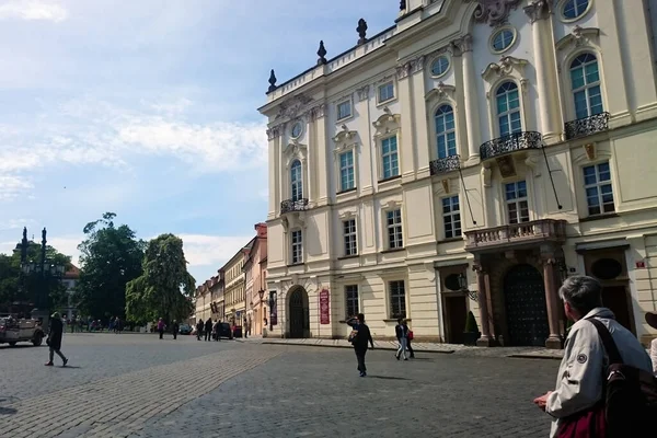 Praga República Checa Mayo 2015 Guardia Los Guardias Honor Palacio — Foto de Stock