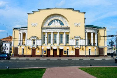 Yaroslavl, Rusya - 5 Ağustos 2020: Akademik Tiyatro. Yaroslavl 'da F.Volkova gecesi