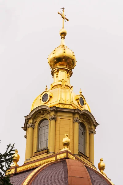 Turrets Bell Tower Peter Paul Cathedral Petersburg Russia — Stock Photo, Image