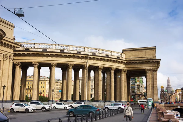 Rússia São Petersburgo Agosto 2020 Vista Catedral Kazan Detalhes Sua — Fotografia de Stock