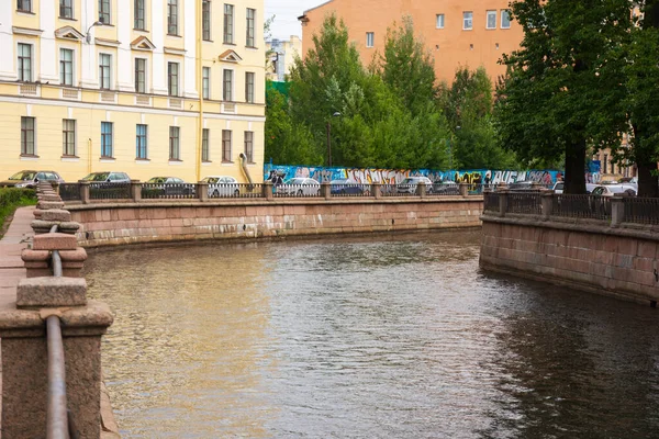 Rússia São Petersburgo Agosto 2020 Belos Edifícios Antigos Aterro Canal — Fotografia de Stock