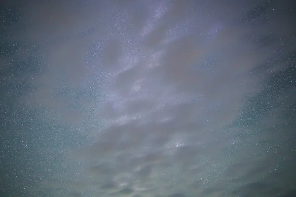 Wolken Bedecken Den Nachthimmel Und Stören Astronomische Beobachtungen — Stockfoto