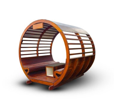 Tezgah üzerinde beyaz arka plan izole dinlenme için el yapımı                              