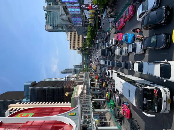ラチャダムリ道路の交通渋滞 — ストック写真