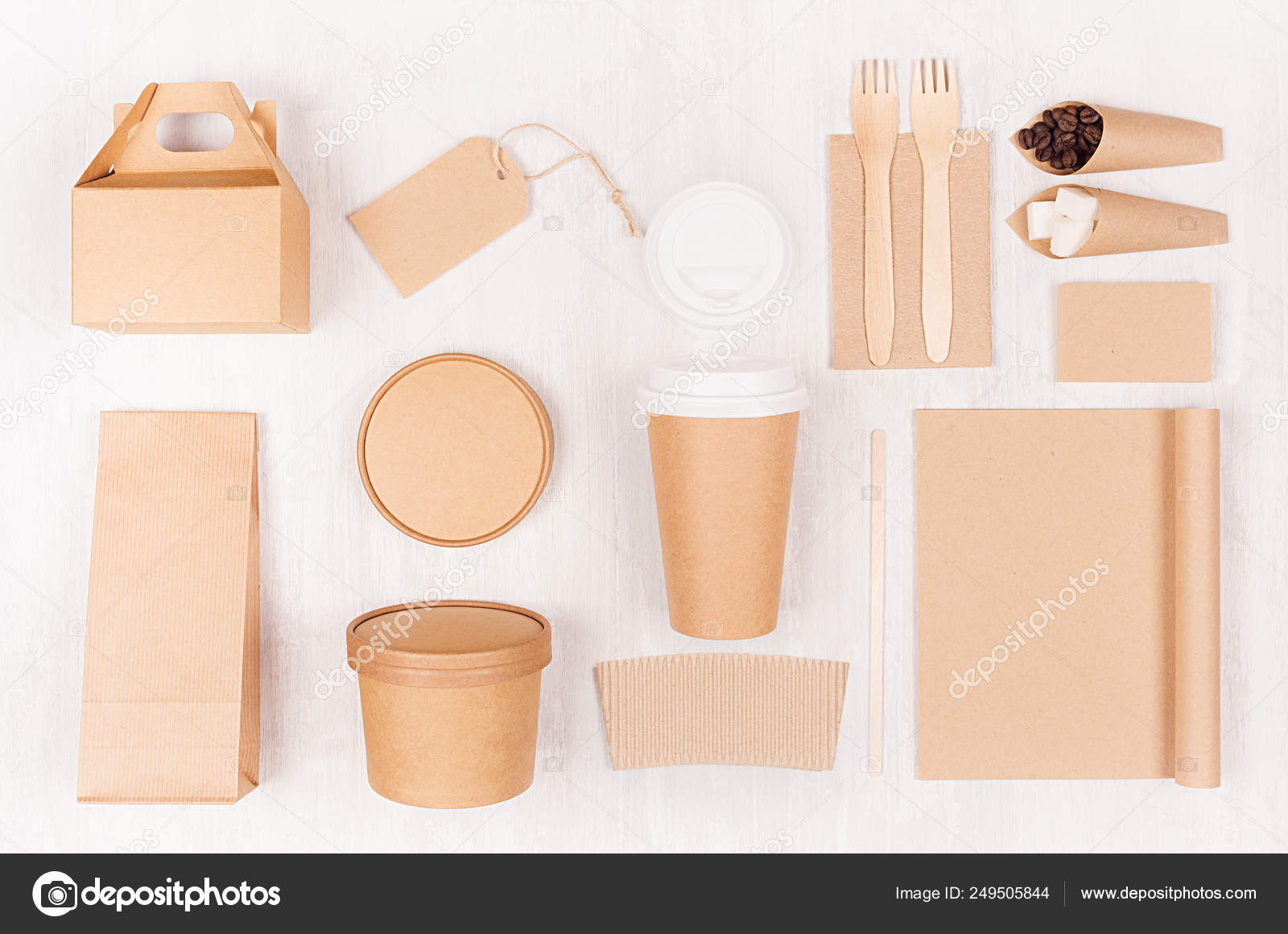 Download Food Branding Identity Mockup Light Modern Style Blank Coffee Cup Stock Photo Image By C Alinayudina 249505844