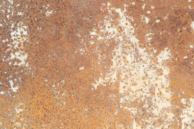 İç dekorasyon ve endüstriyel yapı tasarımı için paslı metal dokusu arka planı.