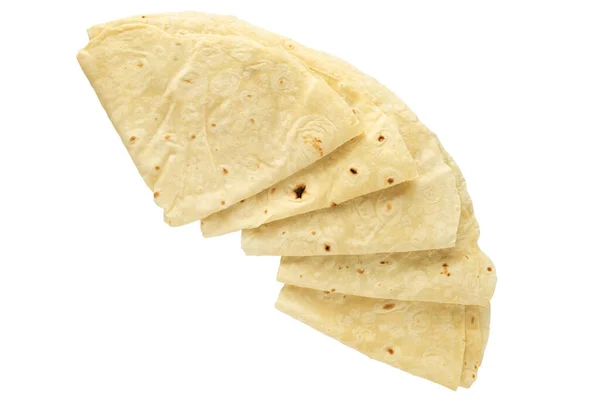 Pan Pita Aislado Sobre Fondo Blanco Pan Pita Cocina Nacional — Foto de Stock