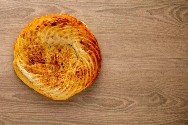 Tortillas Ohne Hefe Auf Holzgrund Hefefreies Brot Von Oben Betrachtet — Stockfoto