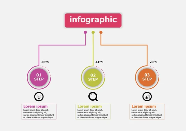 Die Infografik Vektor Designvorlage Zur Illustration Zeitachse Infografik Design Vektorvorlage — Stockvektor