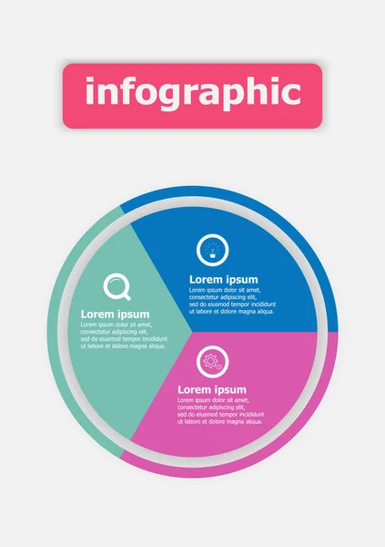 Modèle Conception Vectorielle Infographique Pour Illustration Planification Infographique Modèle Infographique — Image vectorielle