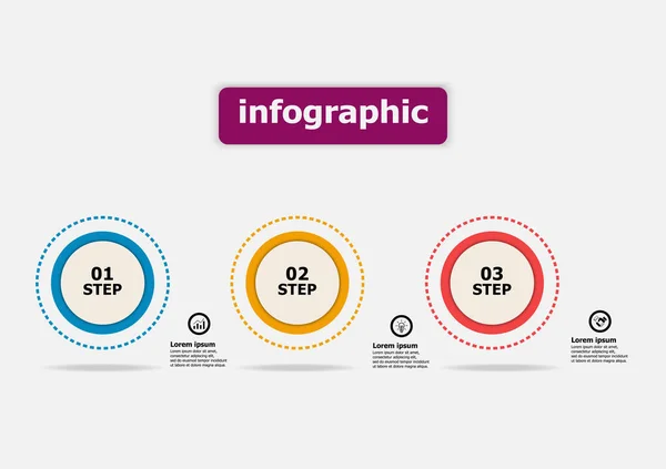 Plantilla Diseño Vectorial Infográfico Para Diagrama Circular Plantilla Vectorial Diseño — Vector de stock