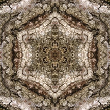 3D çizim. Bir ağaç bir ahşap yüzey soyut resim