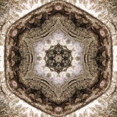 3D çizim. Bir ağaç bir ahşap yüzey soyut resim