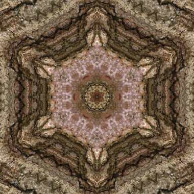 3D çizim. Bir ağaç bir ahşap yüzey soyut resim