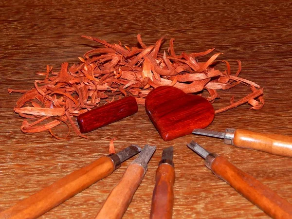 Key Chain Mahogany Close — Stock Photo, Image