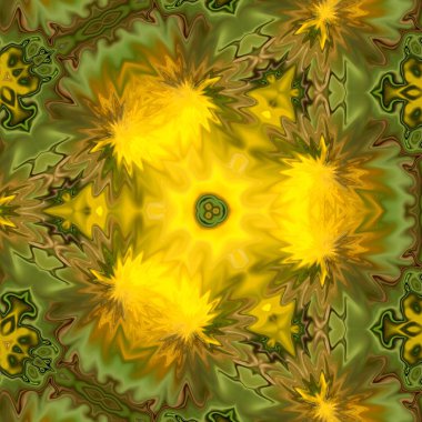 Çizim. Arkaplan için yeşil ve sarı resim