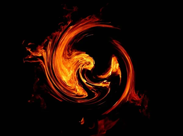 Illustrazione Luminoso Sfondo Una Fiamma Ardente Fuoco — Foto Stock