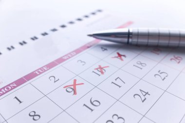 Takvim tarihinde son tarih kavramı okuma işareti 