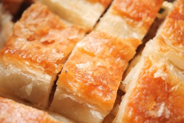 Tabakta lezzetli Türk borek tabakları ,