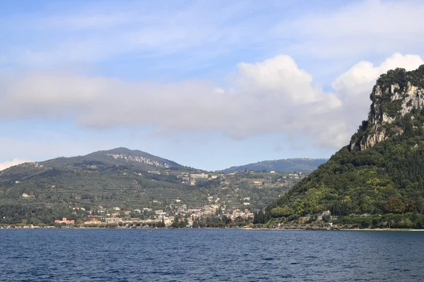 Garda Headland Vista Bardelino Torno Promontório Rocca Garda Direção Garda — Fotografia de Stock