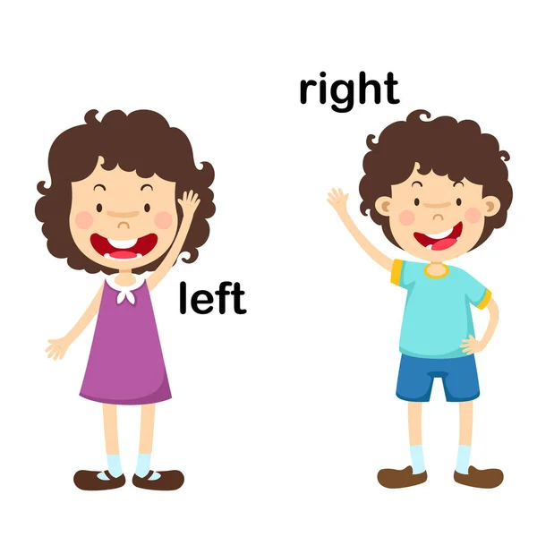 Left Right Vector Illustration — Stock Vector